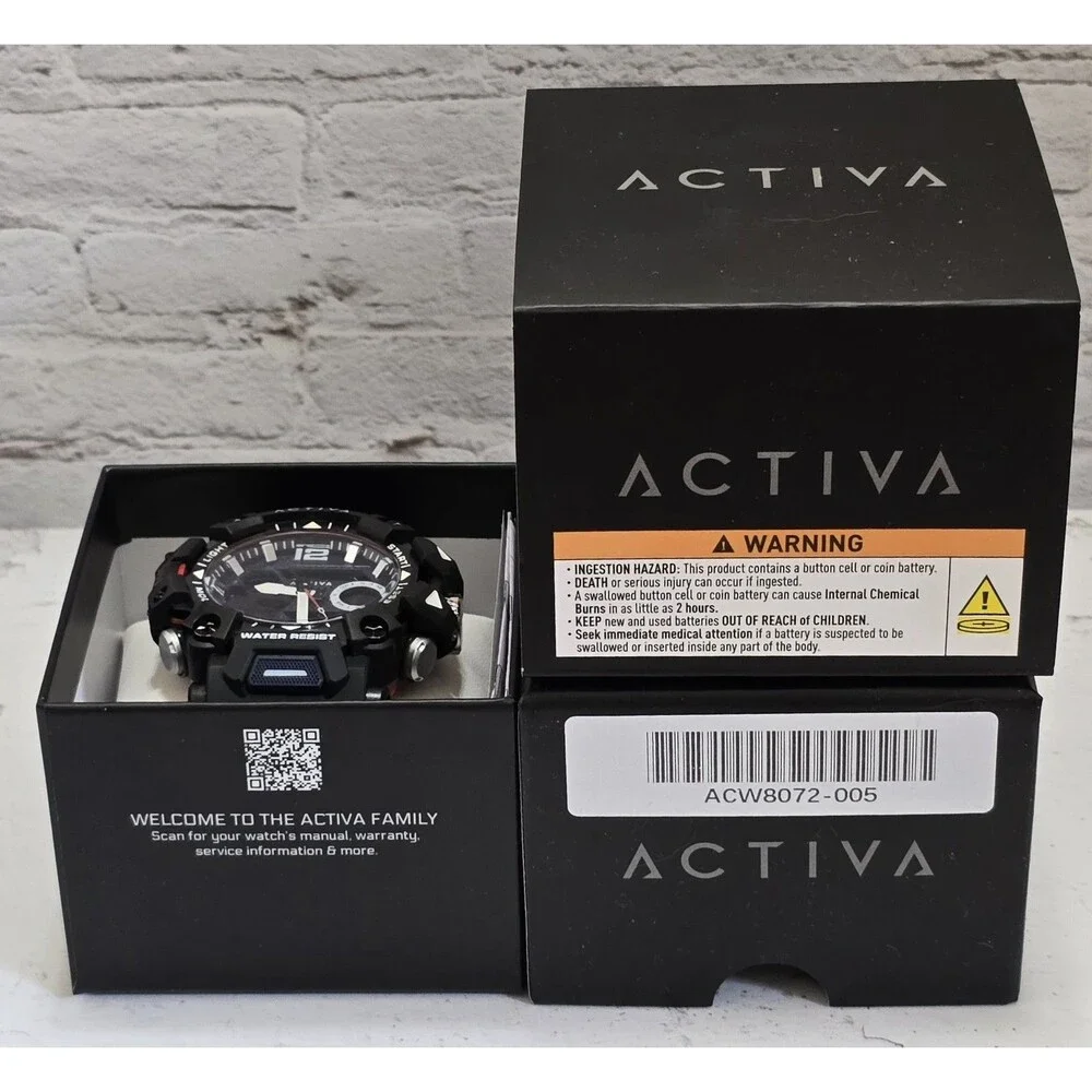 Activa X Invicta Diaital Men's Watch 49mm Blue Red Black ACW8072-005 Brand New